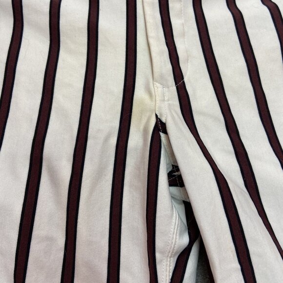 Vtg Boombah Ultimate Baseball Softball Pants White‎ Red Burgundy Stripes 38 Long - Picture 5 of 16
